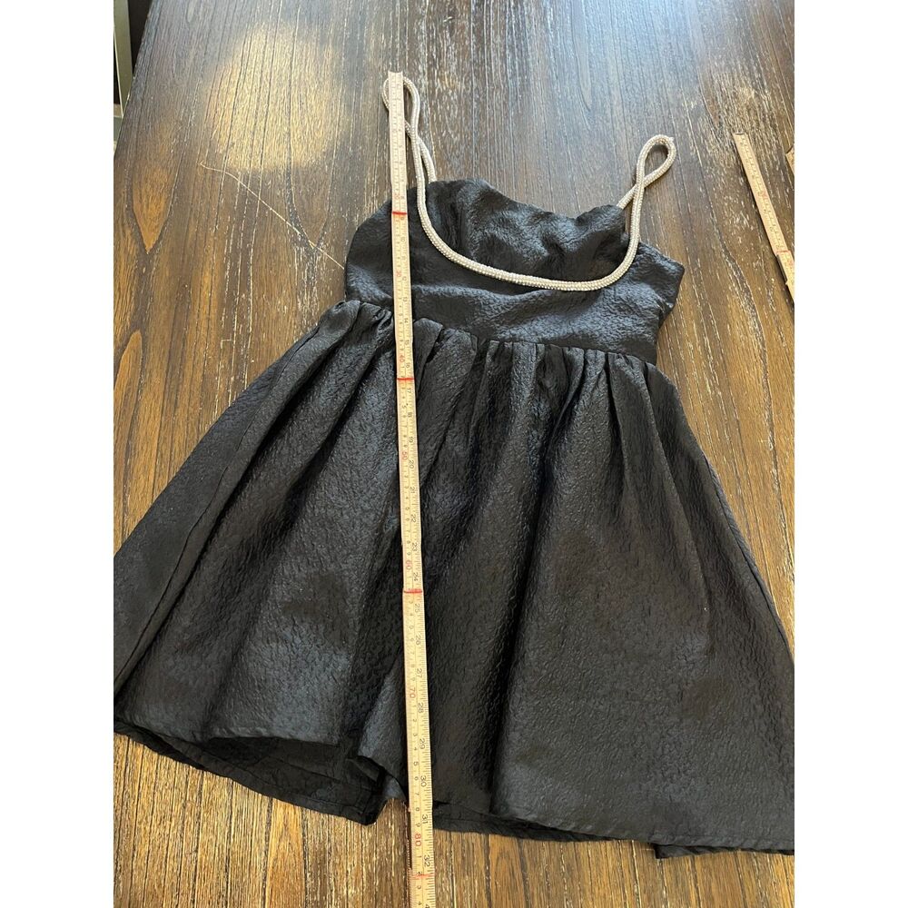 Showpo Black Mini Dress with Diamante Straps Size AU 6 / US 2 (XS) - Picture 7 of 9
